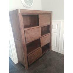 Kast acacia schuifdeuren