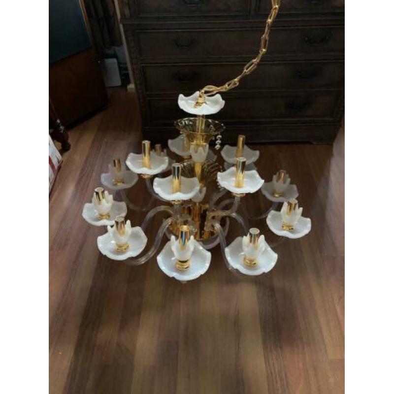 Exclusieve kroonluchter 24k verguld