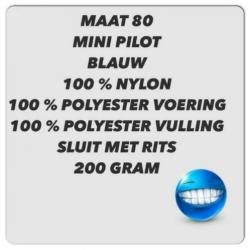 Maat 80 - mini pilot - blauw jasje