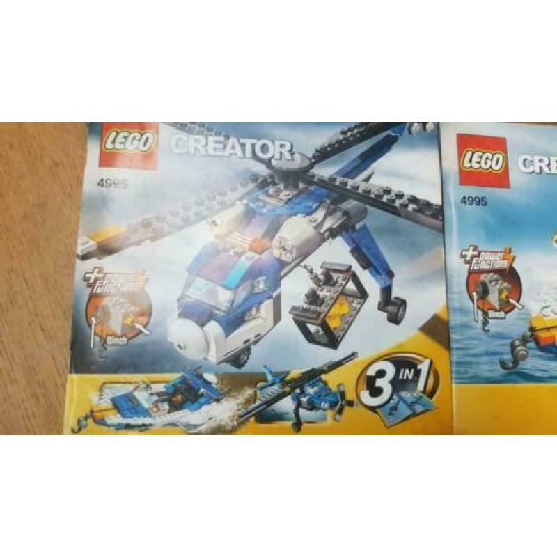 Lego 4995 Creator 3 in 1 helikopter/vliegtuig/boot 4495