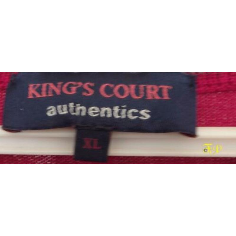 KING’s Court Authentic Rode heren slip-over/spencer maat XL