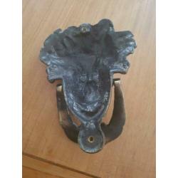 groot massief bronzen deurklopper ruim 1kg !