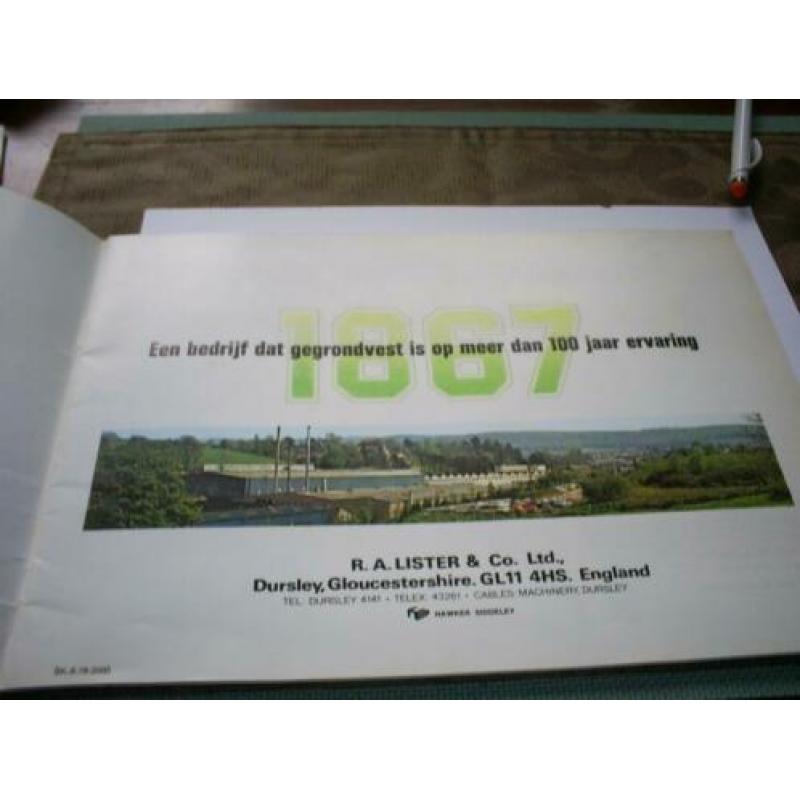 Lister Diesels folders brochure 1967 uitg Brinkmann Zutphen