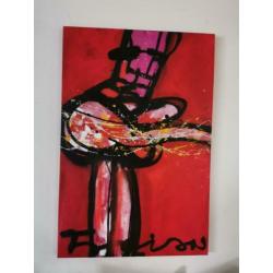 ROCK U origineel met certificaat op doek van Fabian