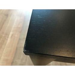 Eettafel Bjursta donker bruin-zwart 175cm/217,5cm/260cm
