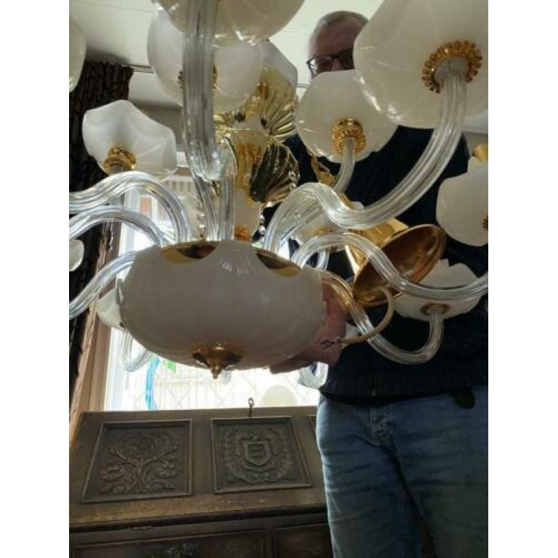 Exclusieve kroonluchter 24k verguld