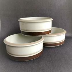 Arabia Finland Pirtti Drie Vintage Grote Kommen, Mid Century