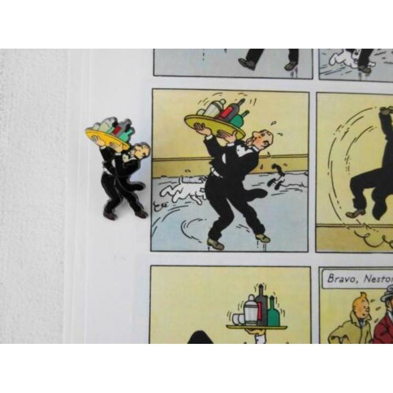Kuifje pin speldje Nestor dienblad De 7 kristallen bollen