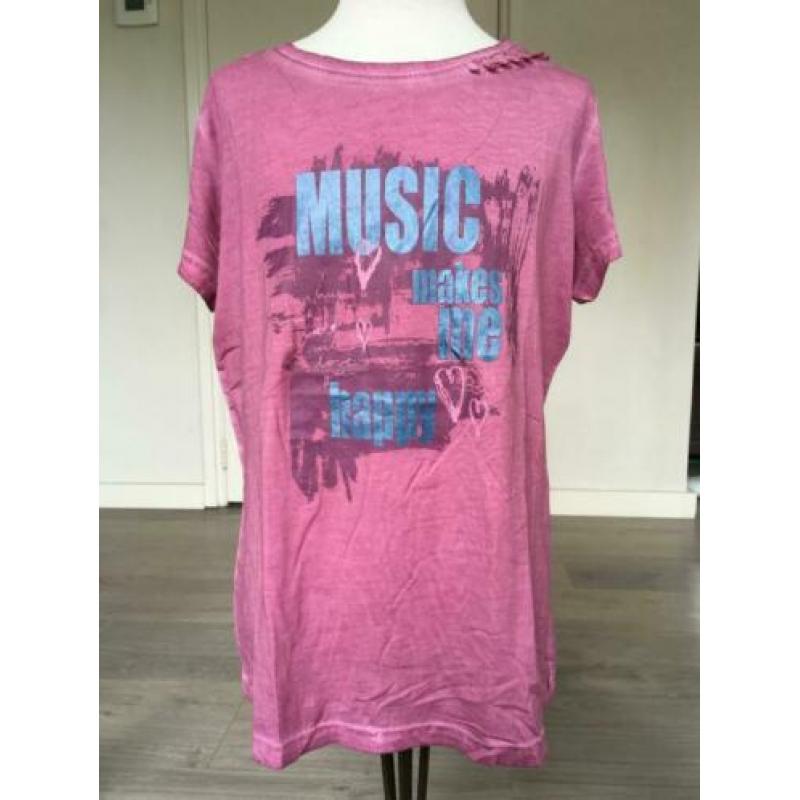 POCOPIANO shirt NIEUW paars mt 164 ZV