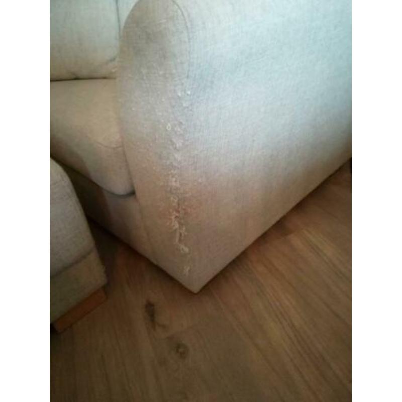 Sofa met poef