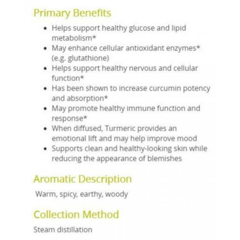 doTERRA Turmeric / Kurkuma 15ml - nieuw