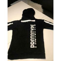 Nik en Nik hoodie zwart maat 140