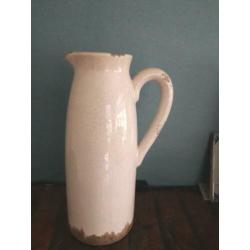 Brocante Vasen / 2 stuk. Ecru kleur