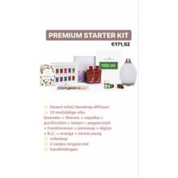 Starter kit desert mist diffuser + 12 essentiële oliën nieuw