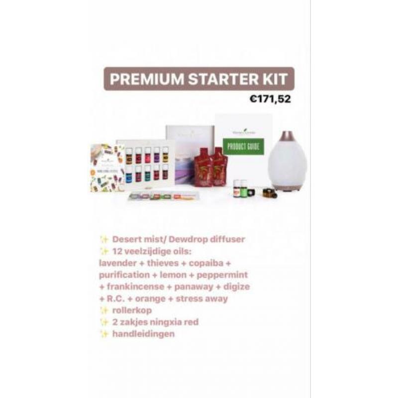 Starter kit desert mist diffuser + 12 essentiële oliën nieuw