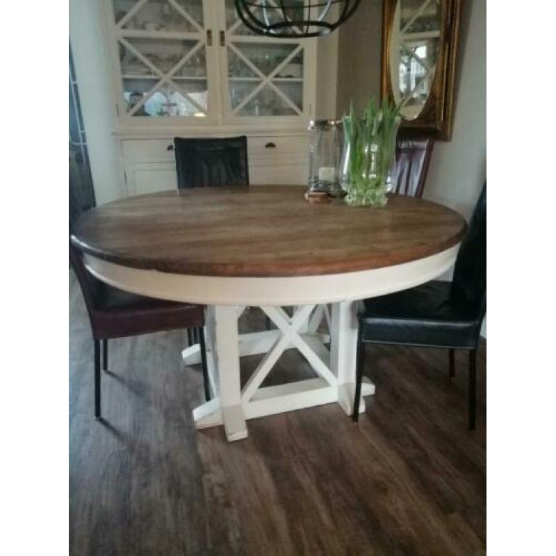 Ronde zware eettafel doorsnede 150cm