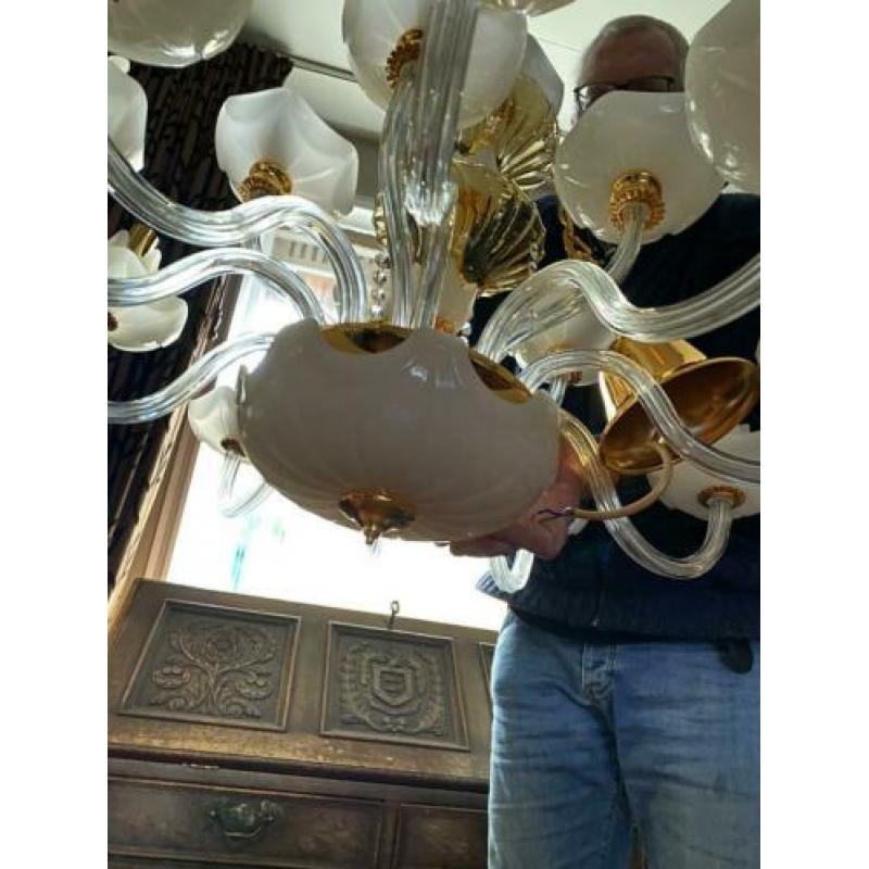 Exclusieve kroonluchter 24k verguld