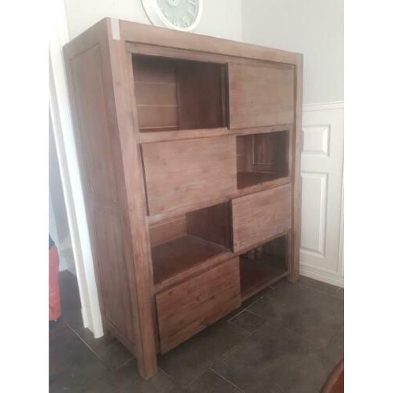 Kast acacia schuifdeuren