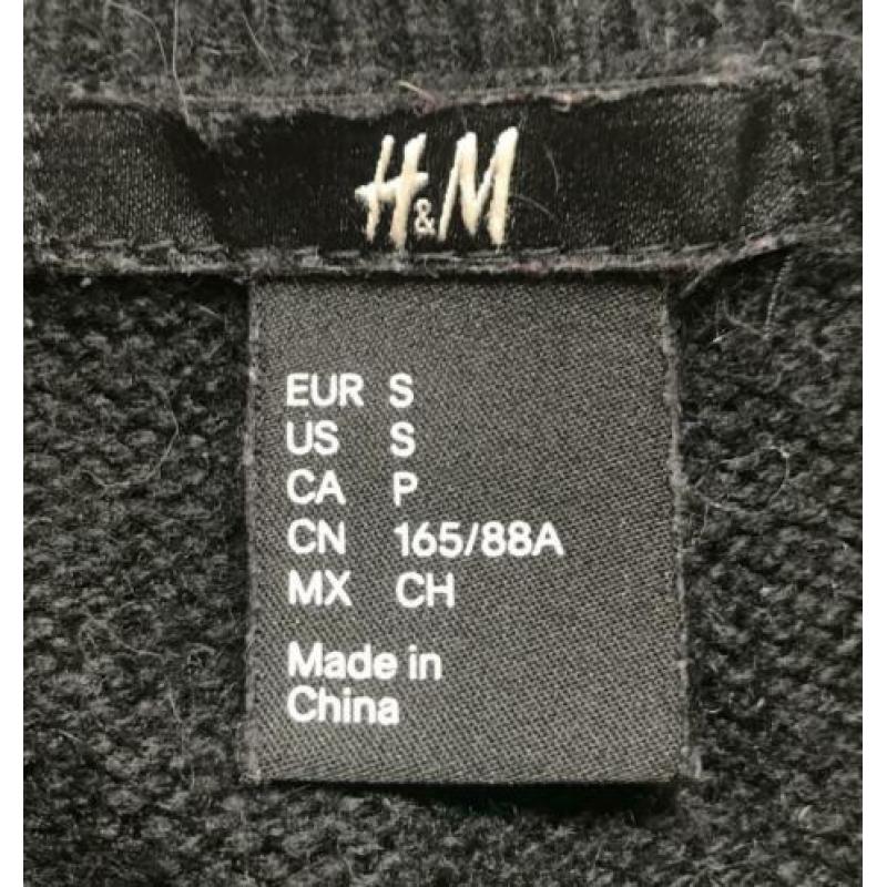Trui zwart uil | H&M | Maat S (36)