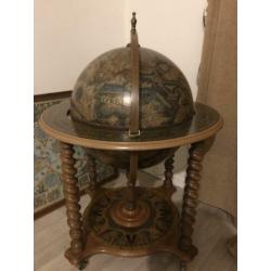 ANTIEKE bar globe drank wereldbol barglobe globebar minibar