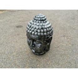 Boeddha koppen NIEUW 55cm groot wit , zwart , grijs