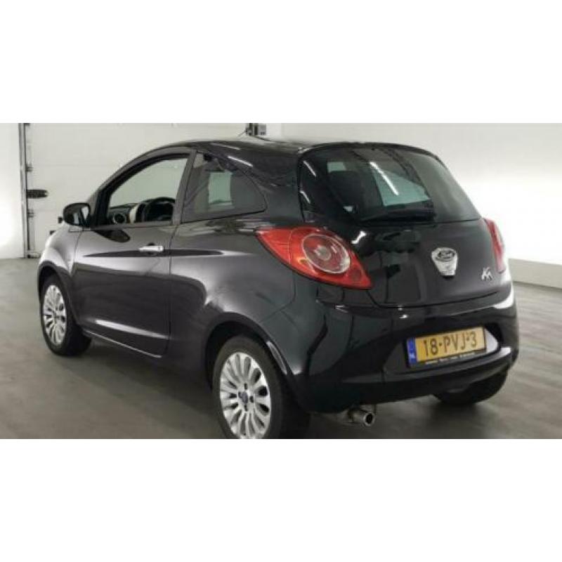 Ford KA 1.2 51KW 2011 Zwart LPG G-3 AIRCO EL RAMEN LM VELGEN