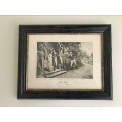 Engelse prent wand deco