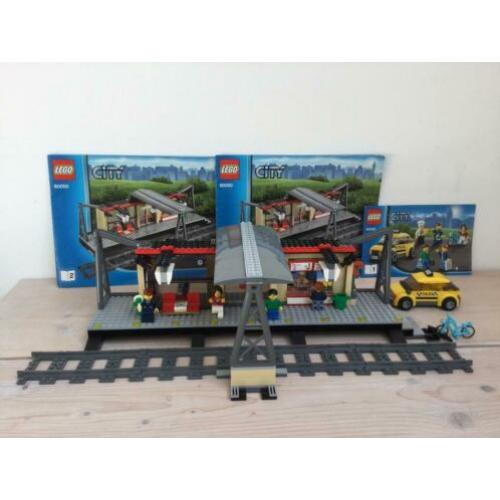 Lego City Treinstation set 60050 taxi, rails, trein