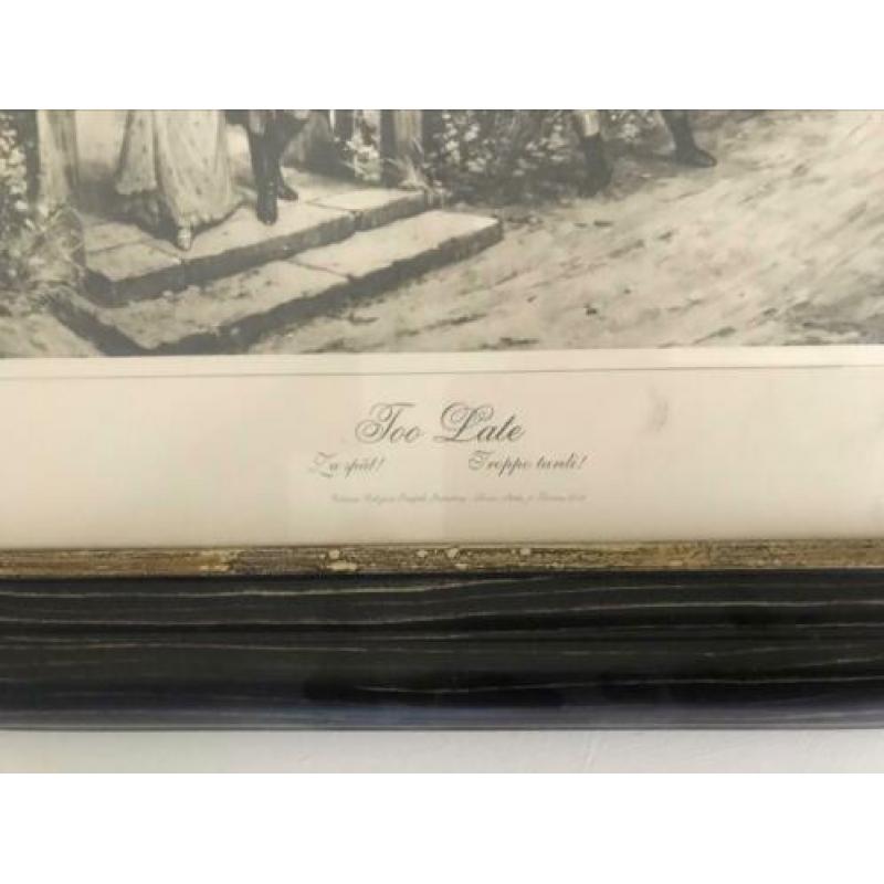 Engelse prent wand deco