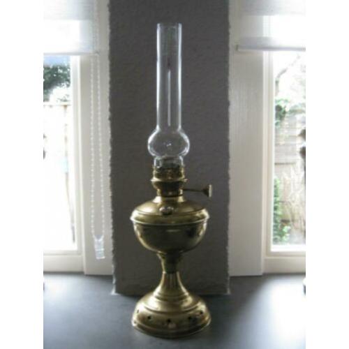 messing olielamp 54 cm hoog