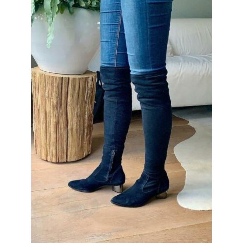 Laarzen leer overknee maat 40