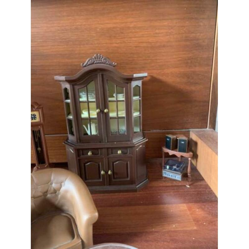 Vintage Fleur poppen meubeltjes woonkamer