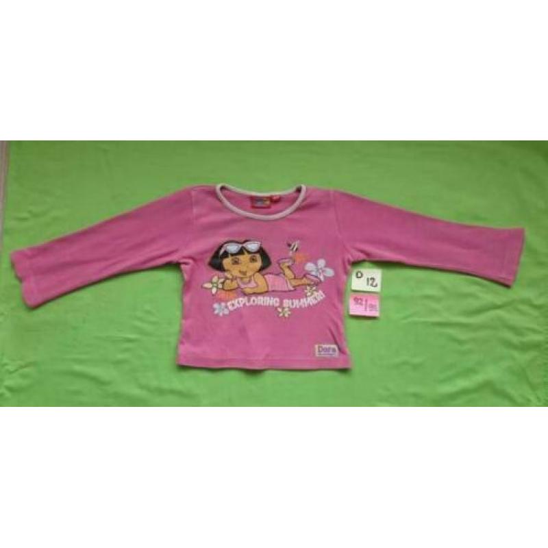 Roze Dora Explorer longsleeve maat 92 / 98