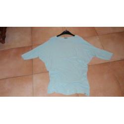 NIEUW! Dames dunne trui mt 42zacht groen viscose vlindermouw