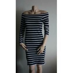 donkerblauwe nieuwe off scholders jurk van PIECES