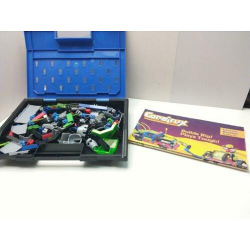 Construx mattel met koffer en bouwboek consrtructiespeelgoed