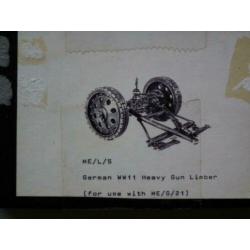 Hinchliffe ME/L/5 German WW II heavy gun limber 1/35 metal