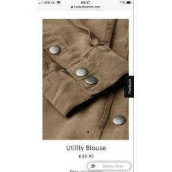 Costes blouse, middengroen, maat XL