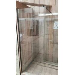 NIEUW Inloopdouche douchewand zwart profiel 80 x 200 cm €145