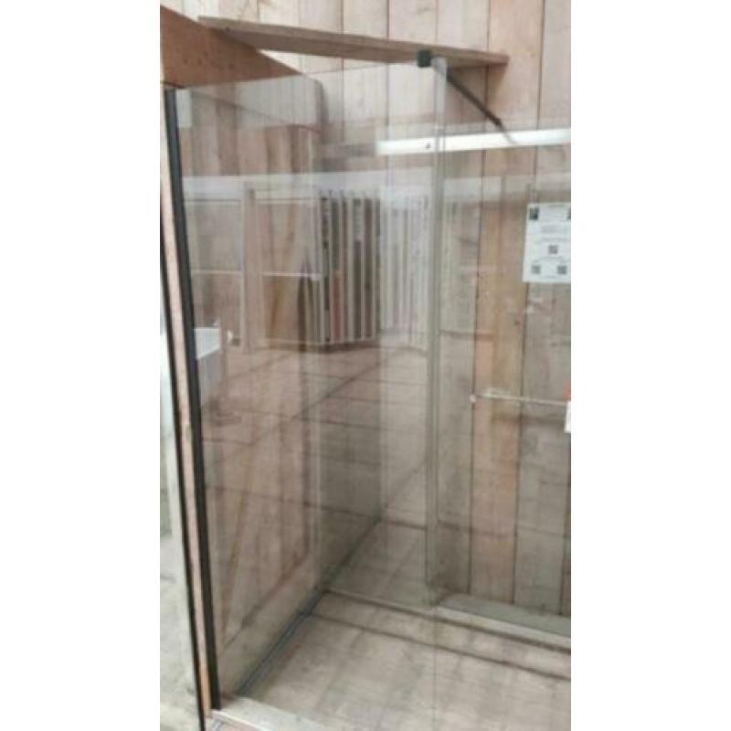 NIEUW Inloopdouche douchewand zwart profiel 80 x 200 cm €145
