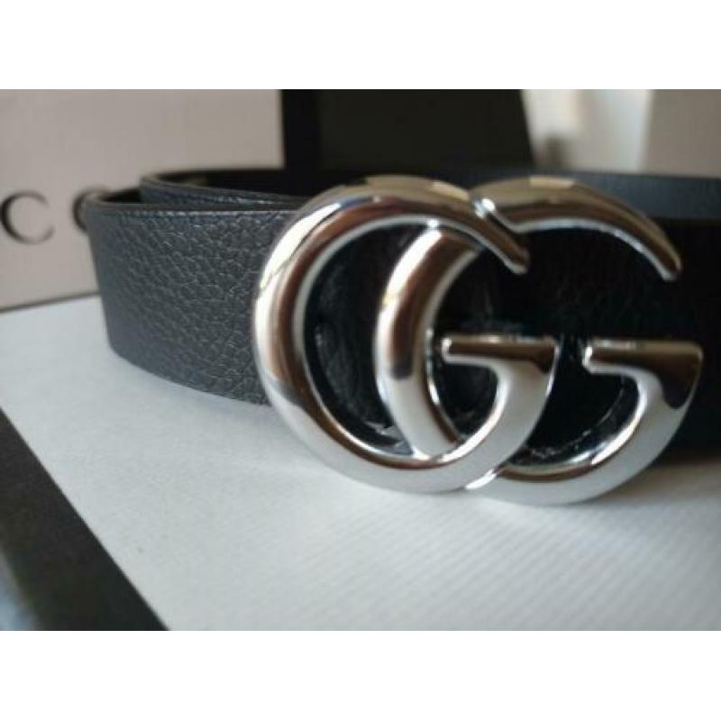 Lijkt-op Gucci riem zilver