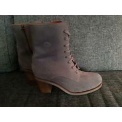 Shabbies grijs veterlaarsjes Maat 40