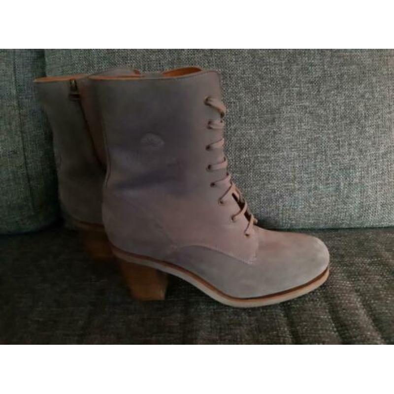 Shabbies grijs veterlaarsjes Maat 40