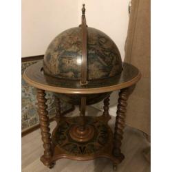 ANTIEKE bar globe drank wereldbol barglobe globebar minibar