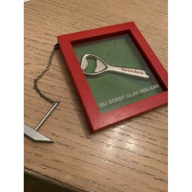 Heineken opener bij Dorst glas inslaan origineel