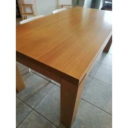 Eettafel eikenhout 180x90 H76