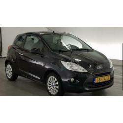 Ford KA 1.2 51KW 2011 Zwart LPG G-3 AIRCO EL RAMEN LM VELGEN