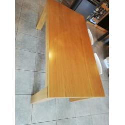 Eettafel eikenhout 180x90 H76