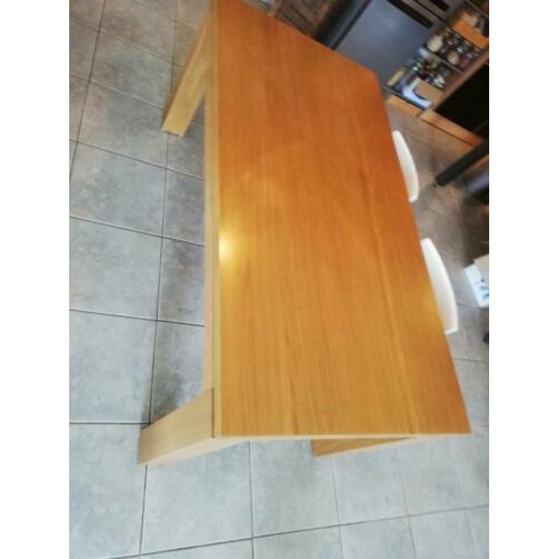 Eettafel eikenhout 180x90 H76