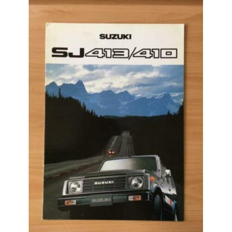 Autofolder/Brochure Suzuki SJ 413/410 16 pagina's